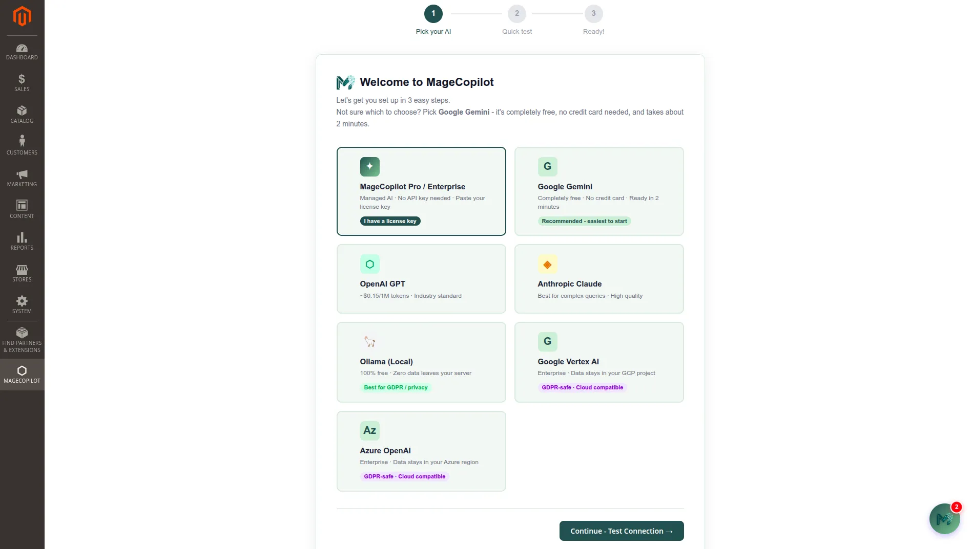 MageCopilot Interface 1